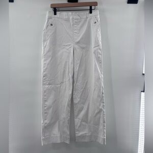 SPANX Women’s White Chinos Pull-On Wide Leg Pants Size XL